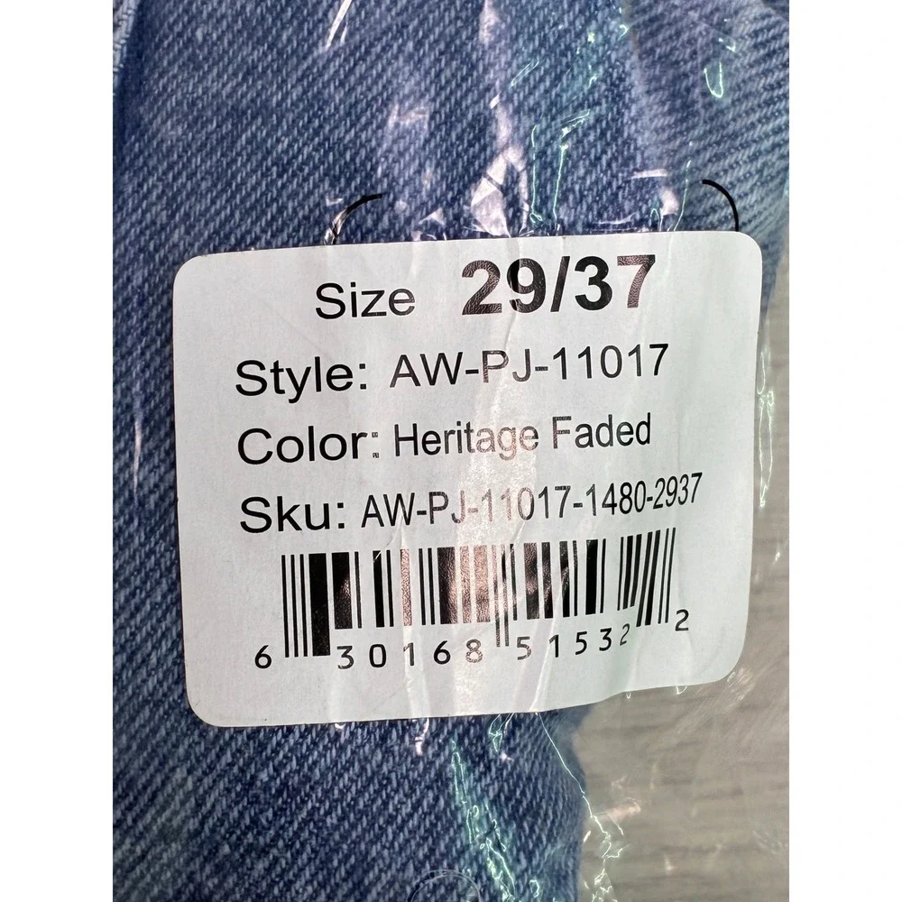 American Tall Luna High Rise Wide Leg Jeans Heritage Faded 29/37 - Picture 13 of 13